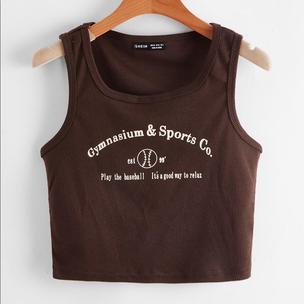 slogan graphic crop top